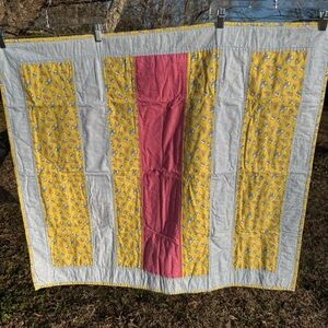 Baby/Kids Colorful Rabbit Patchwork Handmade Quilt/Crib Blanket 38X34